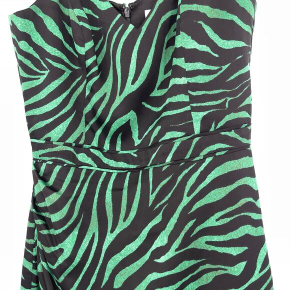 Dress The Population Briella Zebra Printed Mini Dress Size Medium - Picture 6 of 6